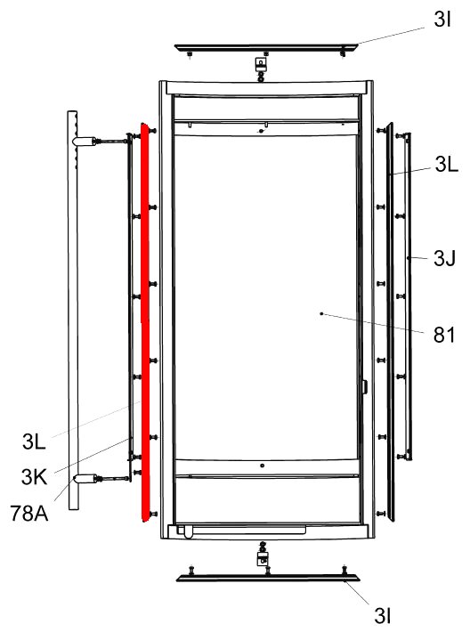 Olsberg Palena Compact Dichtungsleiste links A Dichtung Olsberg Palena Compact Dichtungsleiste links A Dichtung
