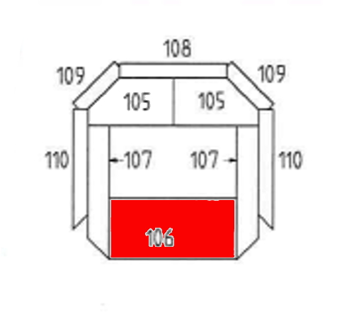 Haas-Sohn Bornholm 164.17 pietra per fondo anteriore B Haas-Sohn Bornholm 164.17 pietra per fondo anteriore B