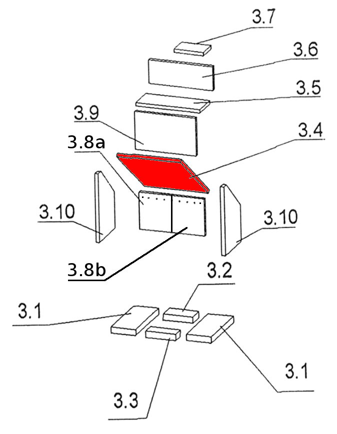 Oranier Malmö 6 vlamplaat onder B Oranier Malmö 6 vlamplaat onder B