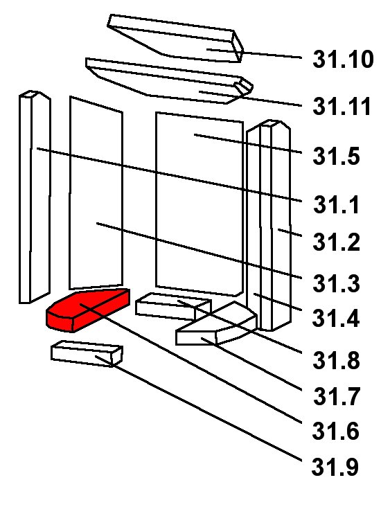 Oranier Pori 5 bundsten venstre B Oranier Pori 5 bundsten venstre B