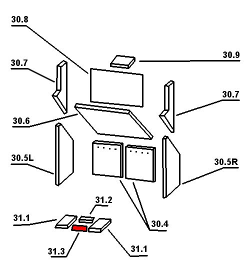 Oranier Malmö type 4664-6 pierre de sole avant A Oranier Malmö type 4664-6 pierre de sole avant A