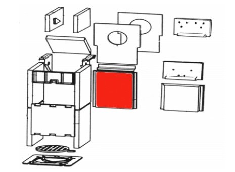 Wamsler Calor S/A cegła tylnej ściany B Wamsler Calor S/A cegła tylnej ściany B