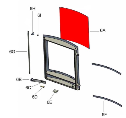 Oranier Hera D Sichtscheibe A Glasscheibe