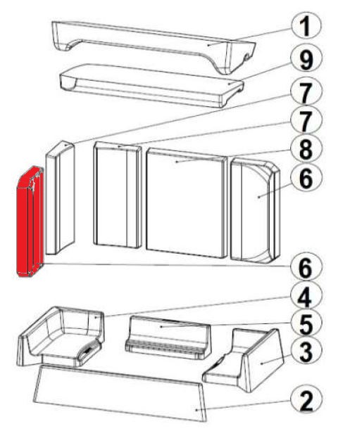 Austroflamm Dexter R 2.0 Seitenstein links vorne