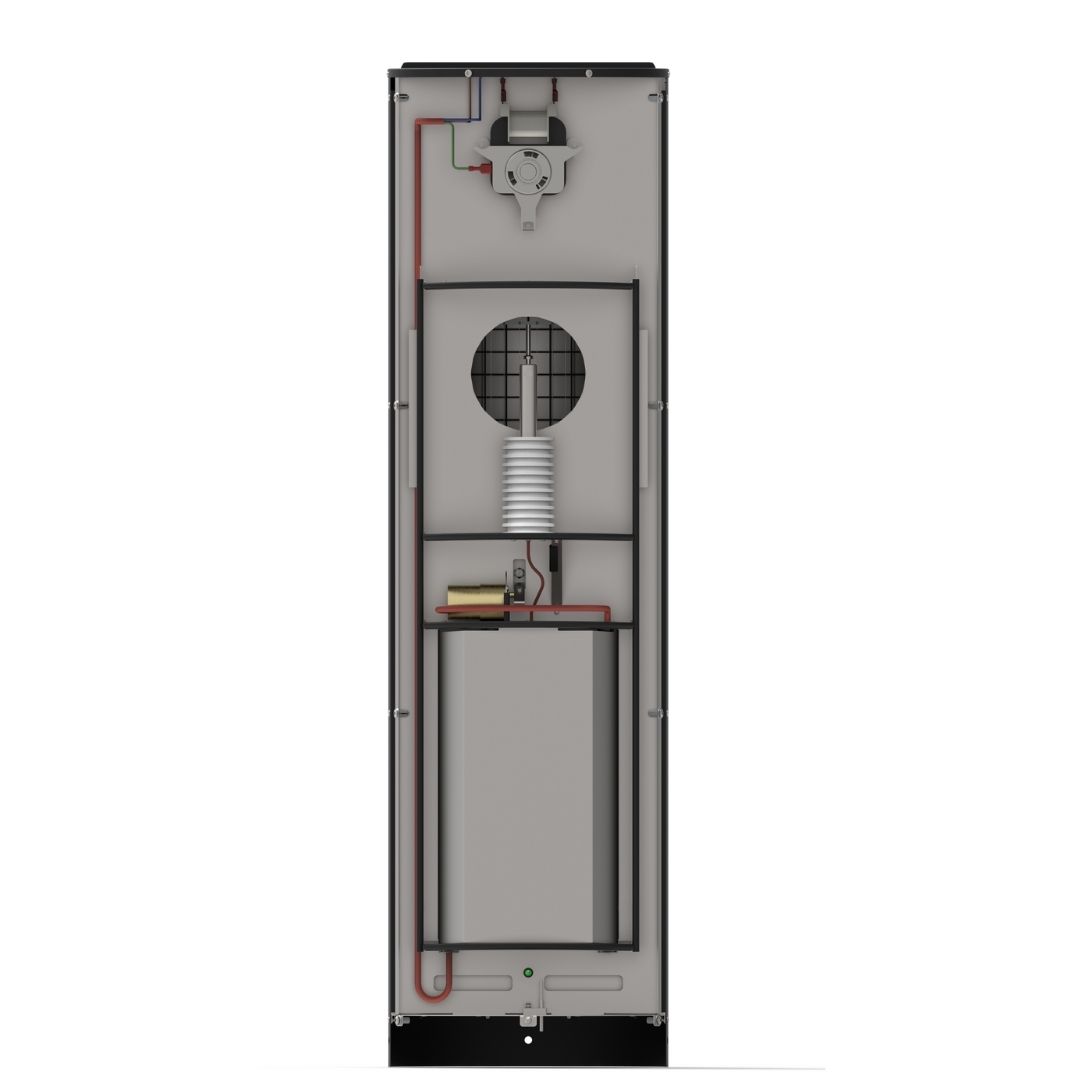 Partikelfilter ESP-10 Schwarz lackiert/ Elektrostatischer Partikelabscheider für Kaminöfen