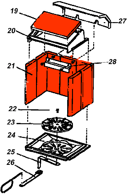 Austroflamm Toga binnenwerk