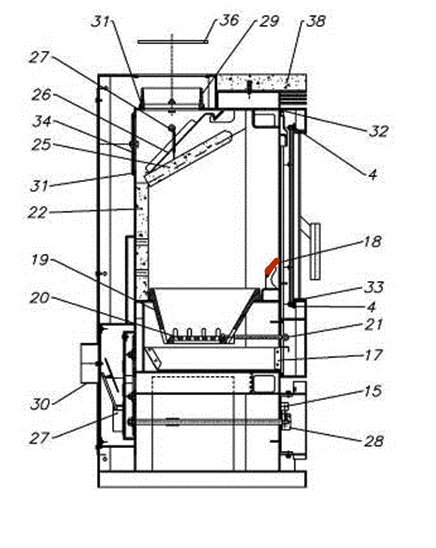 Fireplace Bora ferma legna