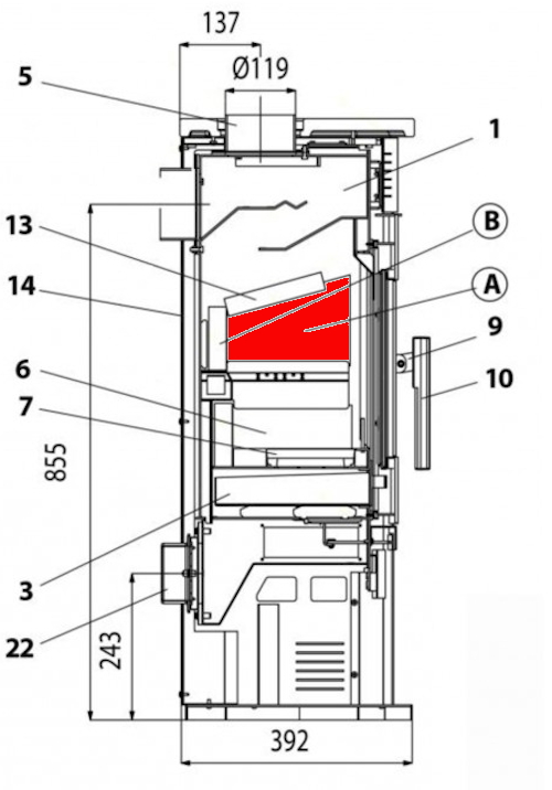 Haas-Sohn Javus 203.14 Zijsteen rechts boven
