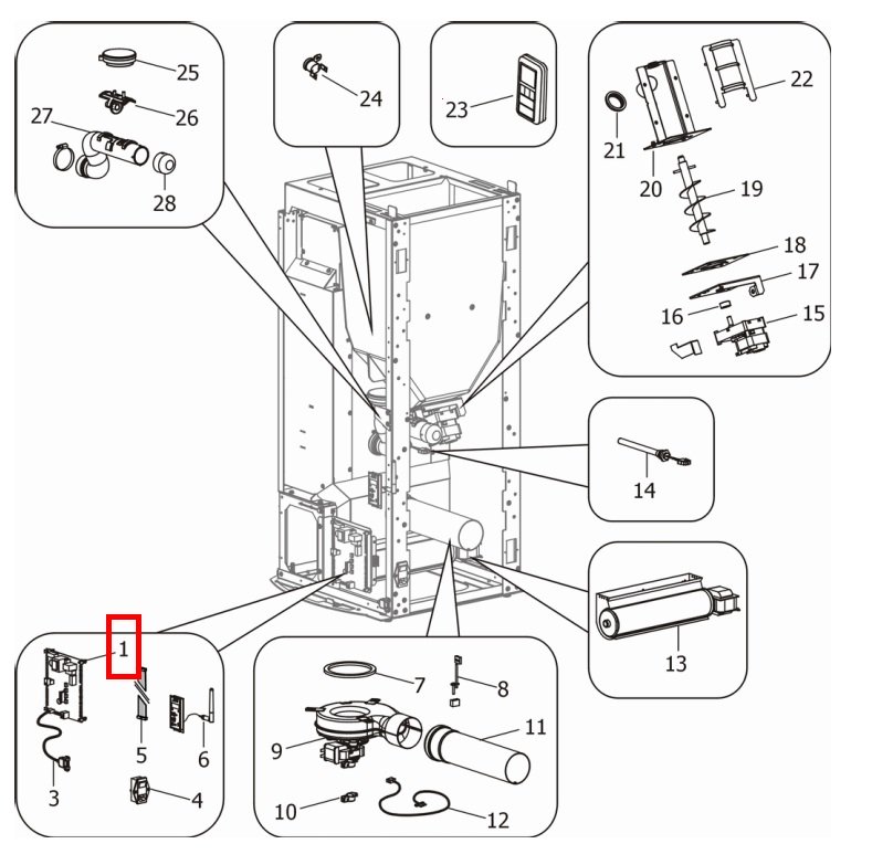 MCZ CLUB 2.0 COMFORT AIR bundkort MCZ CLUB 2.0 COMFORT AIR bundkort