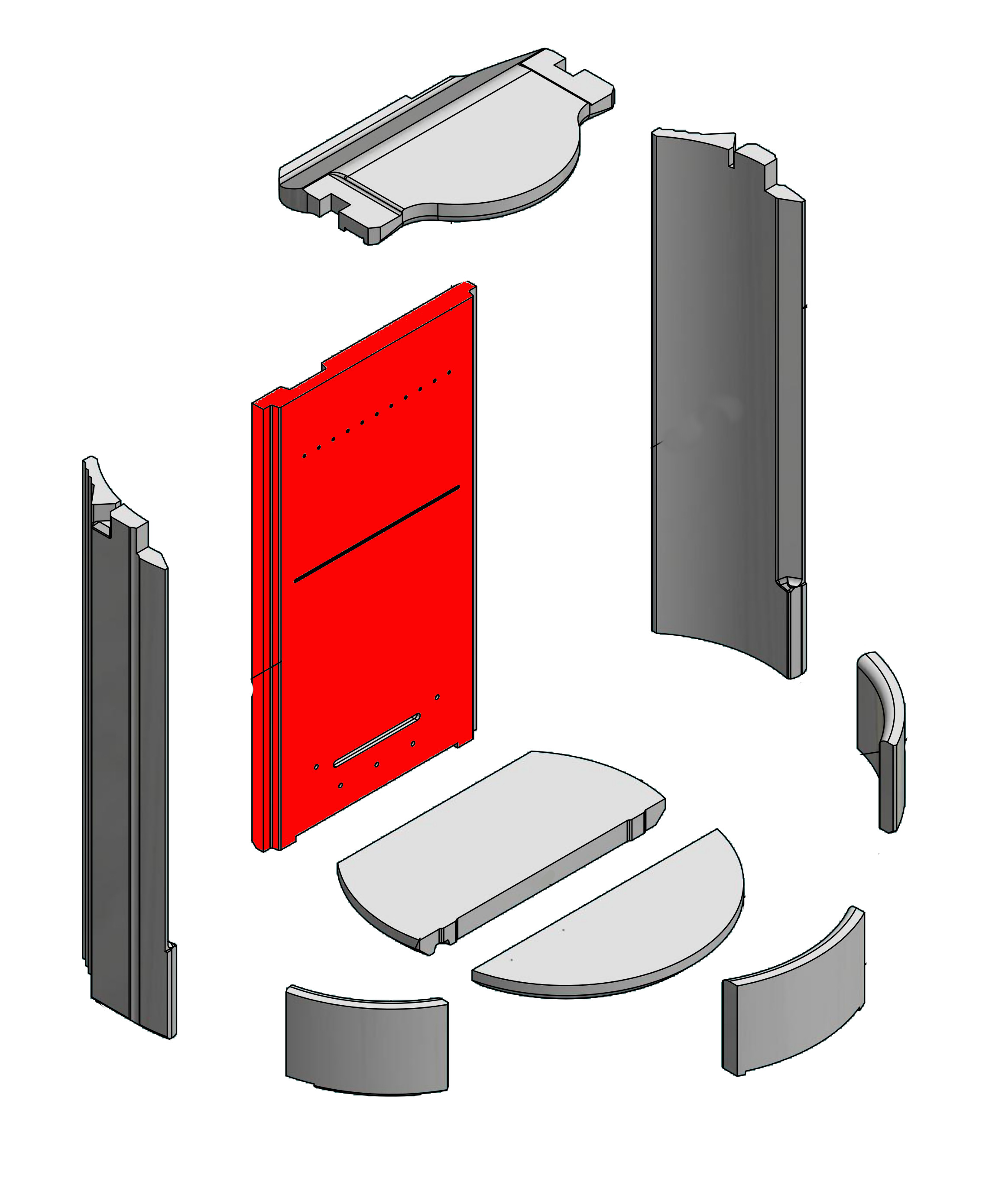 Attika Pilar Clever Air pietra posteriore Attika Pilar Clever Air pietra posteriore