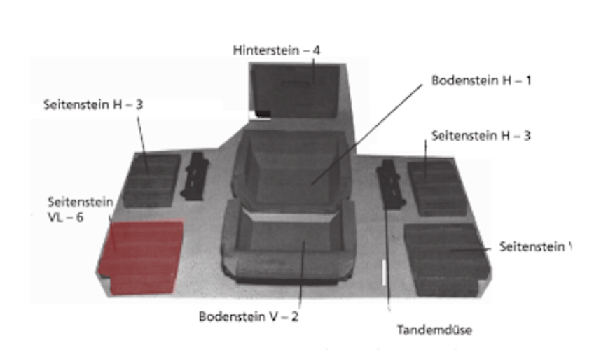 Leda Granat 600 E Seitenstein links vorne Leda Granat 600 E Seitenstein links vorne