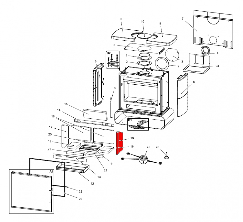Haas+Sohn Hillington easy 347.15 Seitenstein rechts Haas+Sohn Hillington easy 347.15 Seitenstein rechts