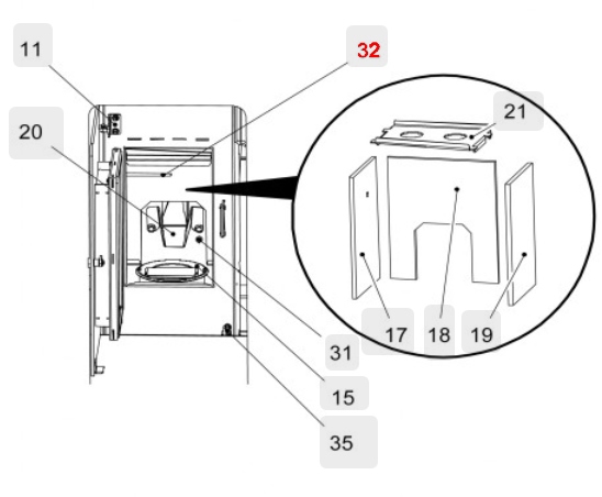 Haas-Sohn Pallazza 532.08 temperaturmåler flamme