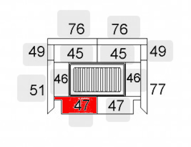 Haas-Sohn Stockholm 152.17 Bodemsteen voorkant links