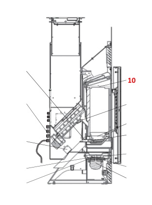 Wodtke PE Nova Einbaugerät air+ deflettore di tiraggio