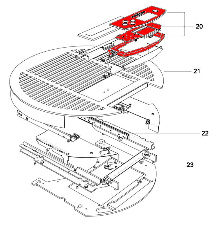 Oranier Carus Aqua Bedieningspaneel Oranier Carus Aqua Bedieningspaneel