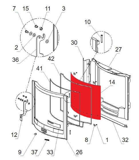 La Nordica Focolare 70 Tondo glas D