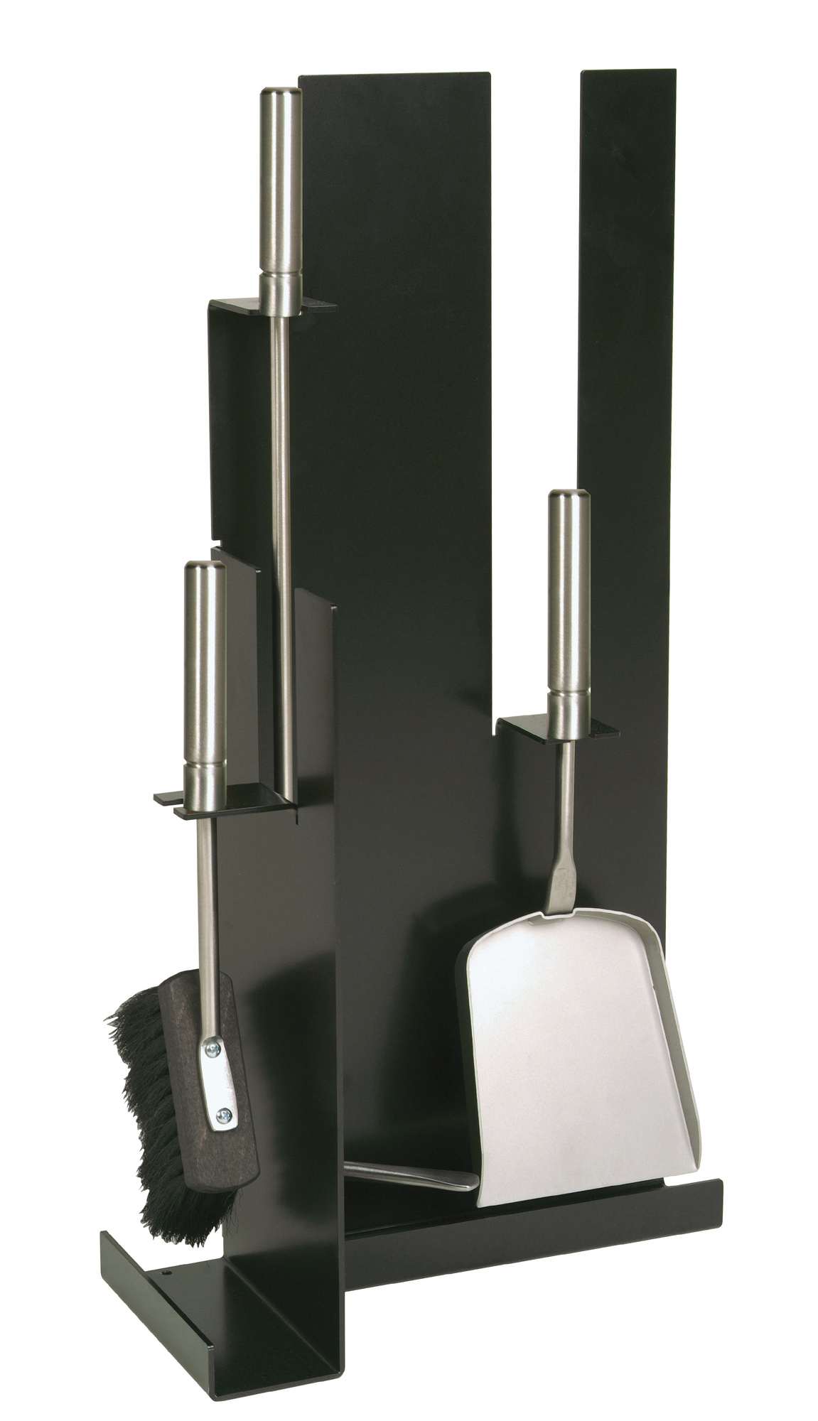 Lienbacher Kaminbesteck aus Edelstahl, 3- teilig, schwarz beschichtet Lienbacher Kaminbesteck aus Edelstahl, 3- teilig, schwarz beschichtet