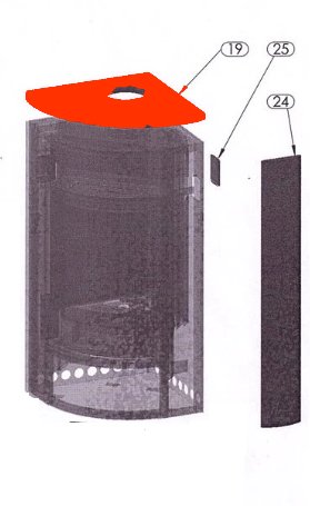 Oranier Polar 6 kąt IV płyta osłonowa Oranier Polar 6 kąt IV płyta osłonowa