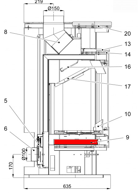 Haas+Sohn Kuopio II 265.17 Aschekasten Haas+Sohn Kuopio II 265.17 Aschekasten