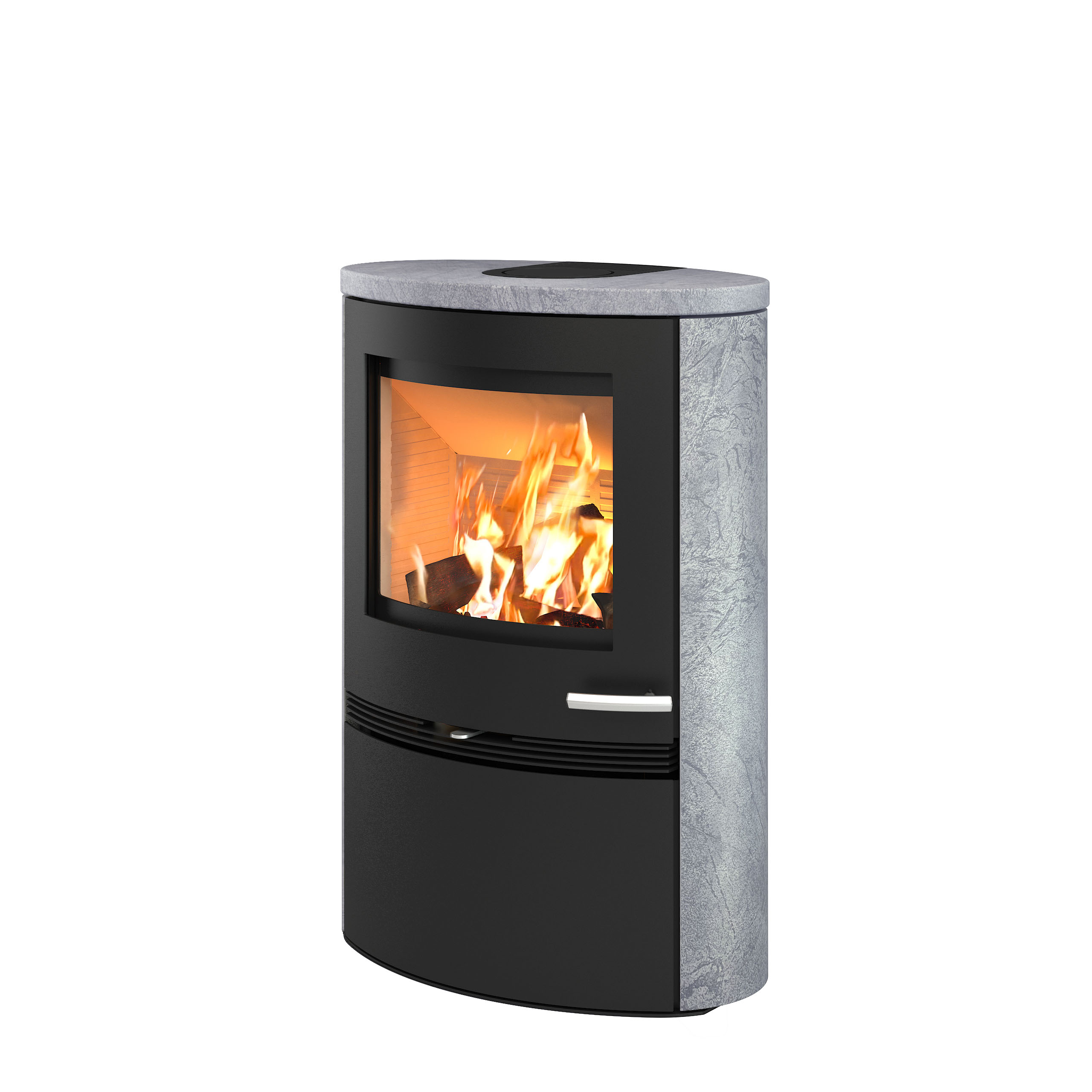 Kaminofen TermaTech TT22HS-CG Beton Grey, TermaStone, 7,5 kW