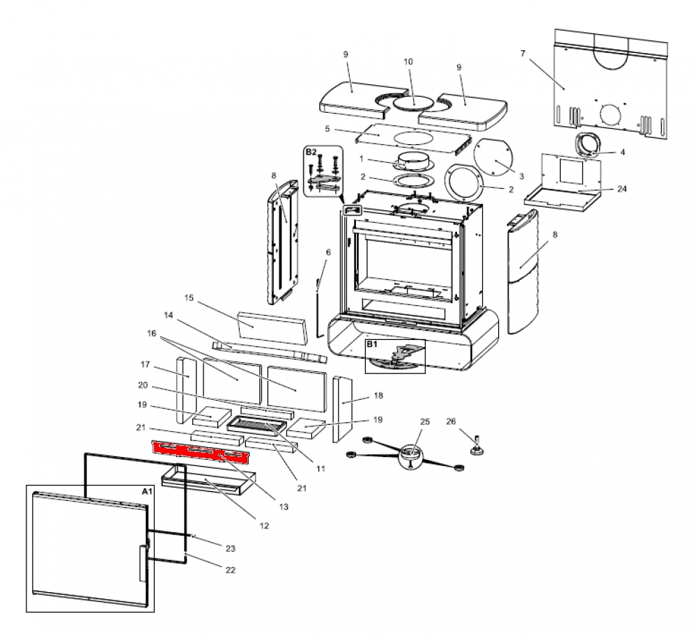Haas-Sohn Hillington easy 347.15 grille verticale Haas-Sohn Hillington easy 347.15 grille verticale