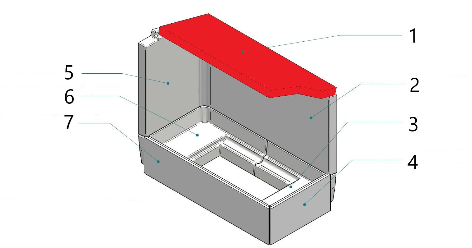 Contura i40 røgvenderplade B Contura i40 røgvenderplade B