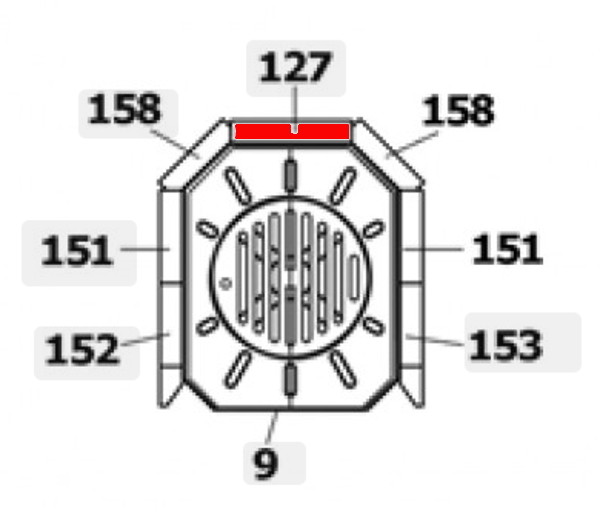 Haas-Sohn Uppsala 2 269.15 cegła tylnej ściany centralnie Haas-Sohn Uppsala 2 269.15 cegła tylnej ściany centralnie