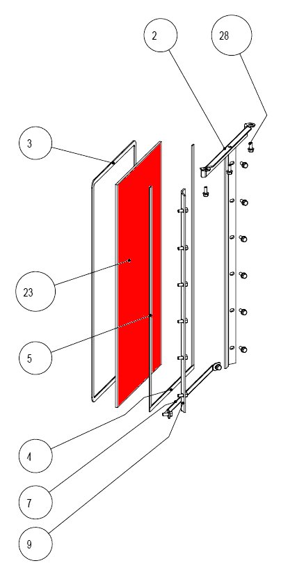 Austroflamm Glass vetro a sinistra