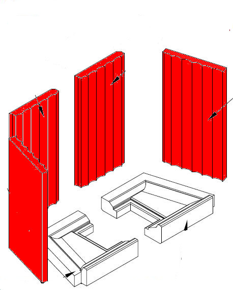 Spartherm Varia S GET Seitenstein Set Explosionszeichnung Spartherm Varia S GET Seitenstein Set Explosionszeichnung