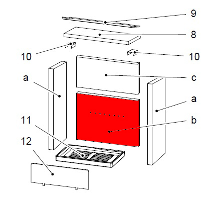 Haas-Sohn Pinus 218.17 cegła tylnej ściany na dole Haas-Sohn Pinus 218.17 cegła tylnej ściany na dole