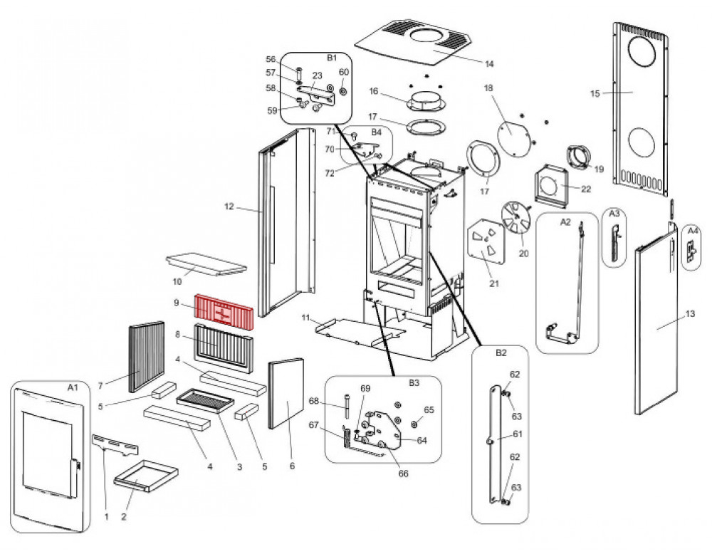 Haas-Sohn Rosenheim 297.15 pietra posteriore in alto