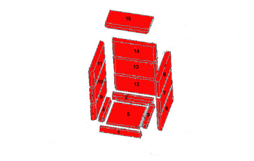 Koppe Yara Feuerraumauskleidung A Brennraumsteine Koppe Yara Feuerraumauskleidung A Brennraumsteine