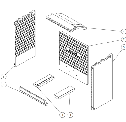 Attika Nexo rivestimento focolare A
