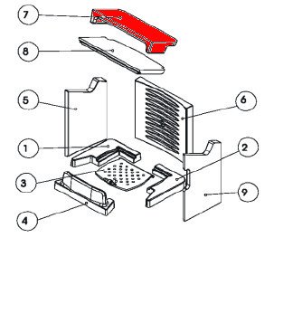Austroflamm Solo moduł zmiany kierunku ciągu na górze Austroflamm Solo moduł zmiany kierunku ciągu na górze