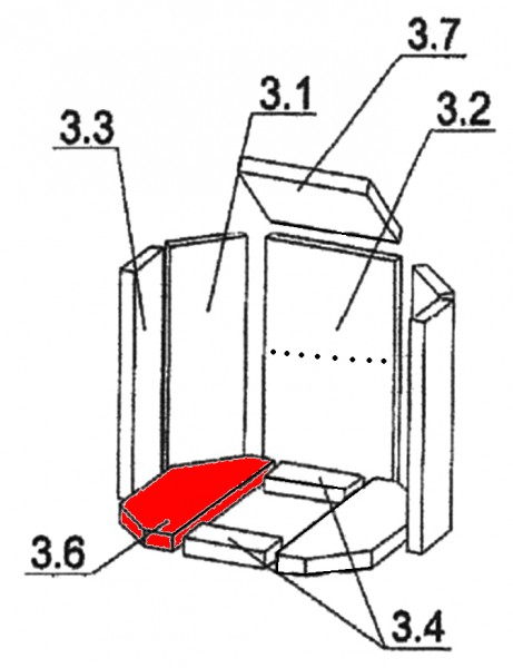 Oranier Kiruna 8 Bodemsteen links C Oranier Kiruna 8 Bodemsteen links C
