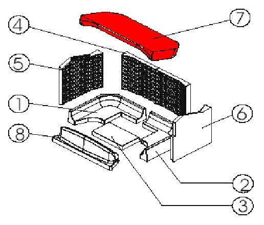 Austroflamm Pallas déflecteur Austroflamm Pallas déflecteur