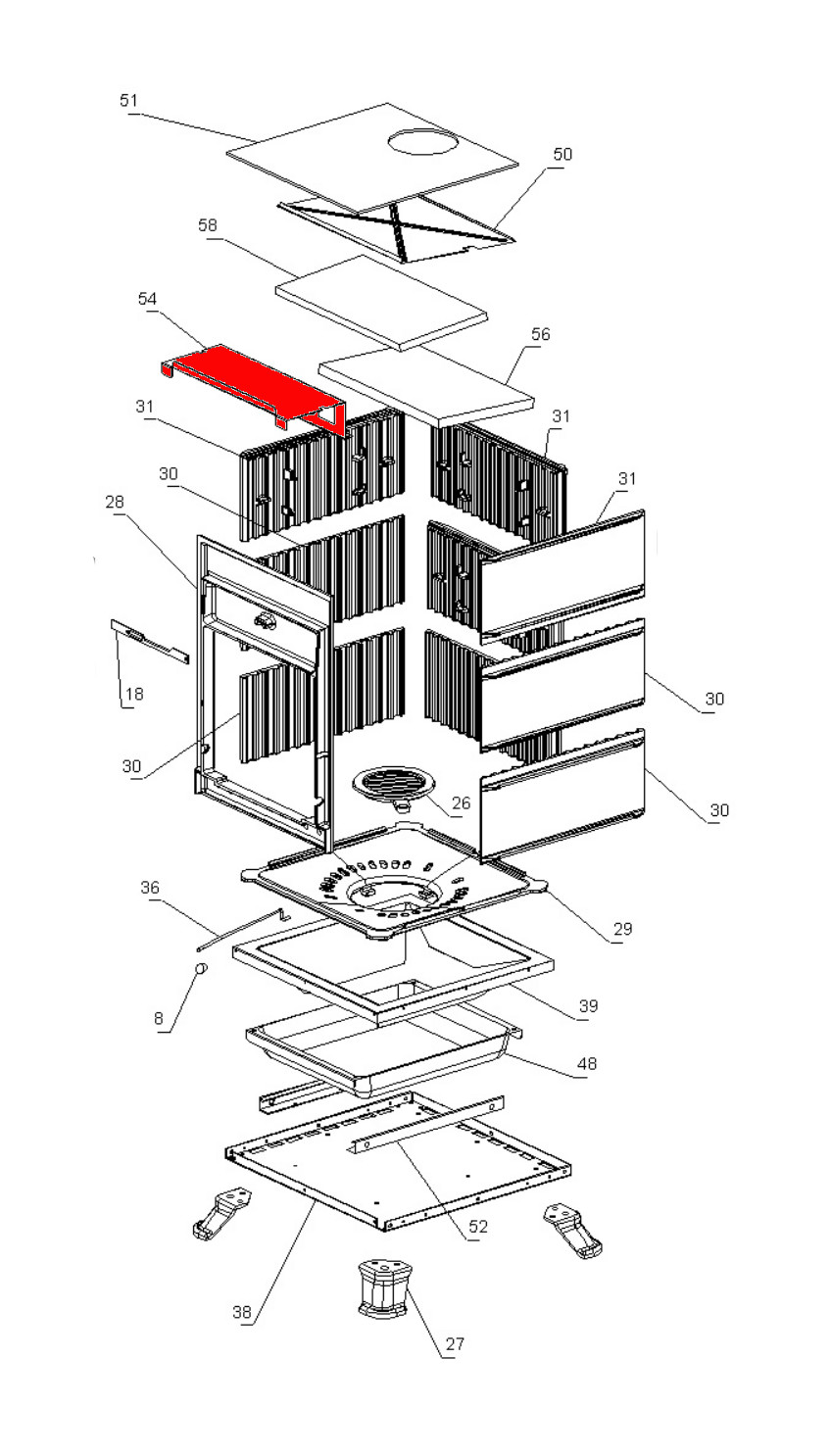 La Nordica Rossella R1 Zugumlenkung unten vorne