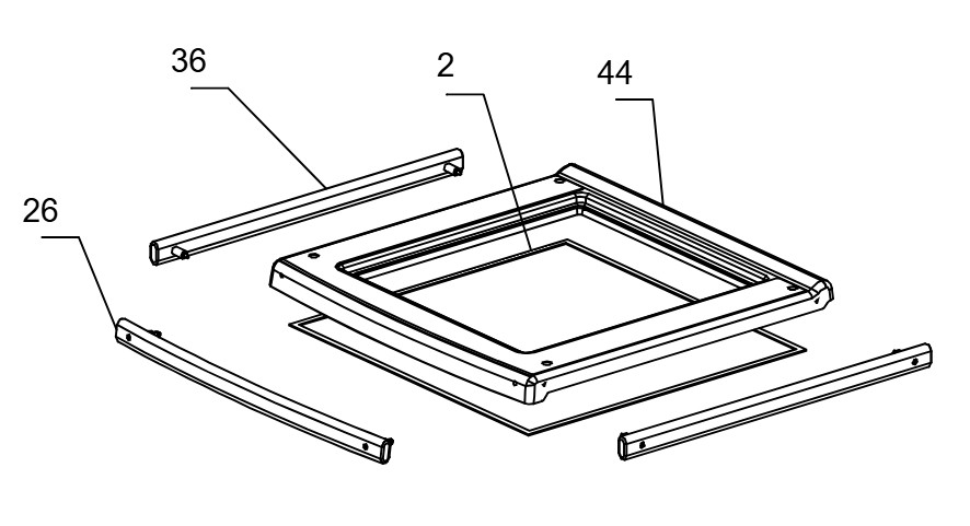 La Nordica Cucinotta Herdrahmendichtung unten