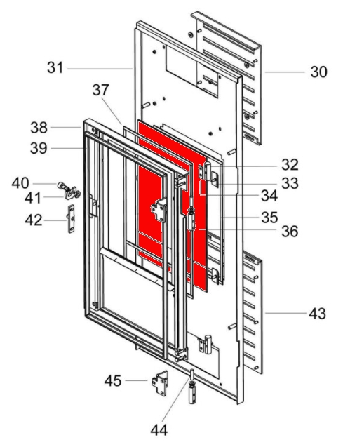Justus Sirkos Sichtscheibe Explosionszeichnung Justus Sirkos Sichtscheibe Explosionszeichnung