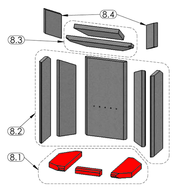 Oranier Pori 7 Bodemsteen Set B Oranier Pori 7 Bodemsteen Set B