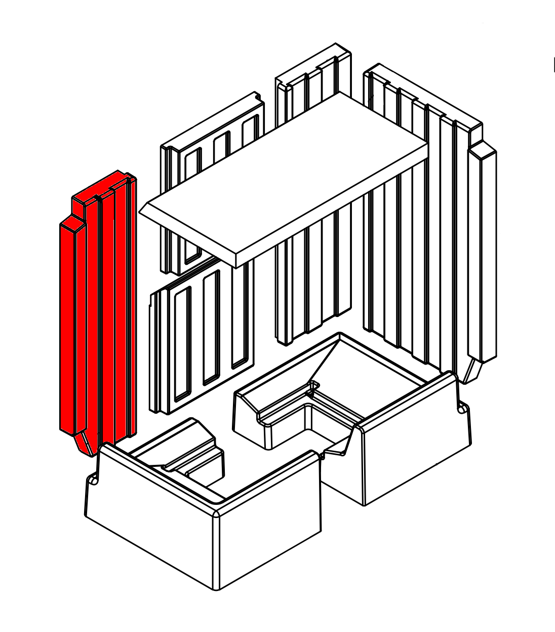 Spartherm Varia 2L-55h GET bagsten venstre sort