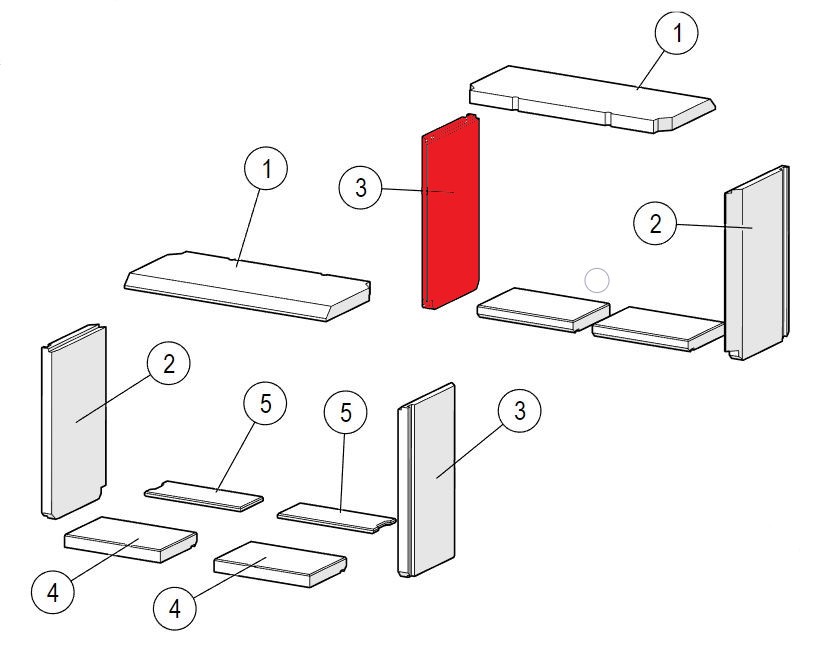 Lotus H570 T cegła boczna z lewej strony z tyłu Lotus H570 T cegła boczna z lewej strony z tyłu