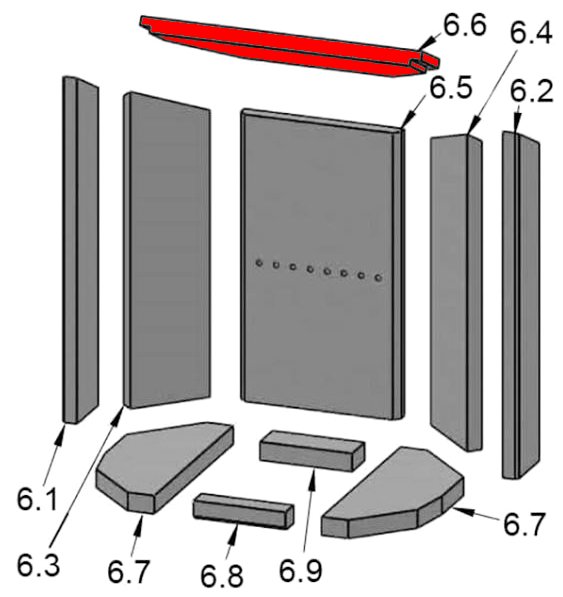 Justus P50-8 Zugumlenkung C Prallplatte Justus P50-8 Zugumlenkung C Prallplatte