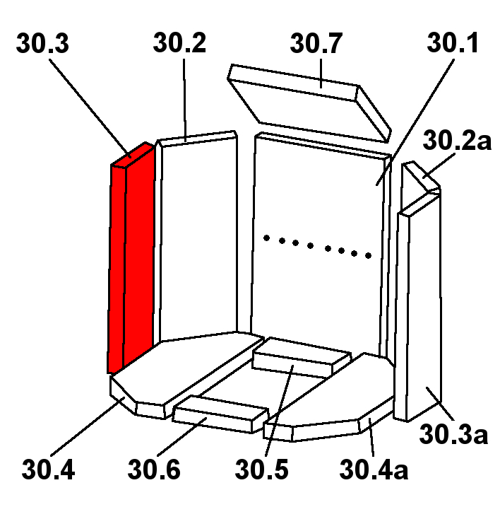 Oranier Tampere 8 Seitenstein links vorne D Brennraumstein Oranier Tampere 8 Seitenstein links vorne D Brennraumstein