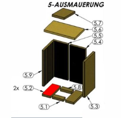 Oranier Astra 5 Bodemsteen links Oranier Astra 5 Bodemsteen links