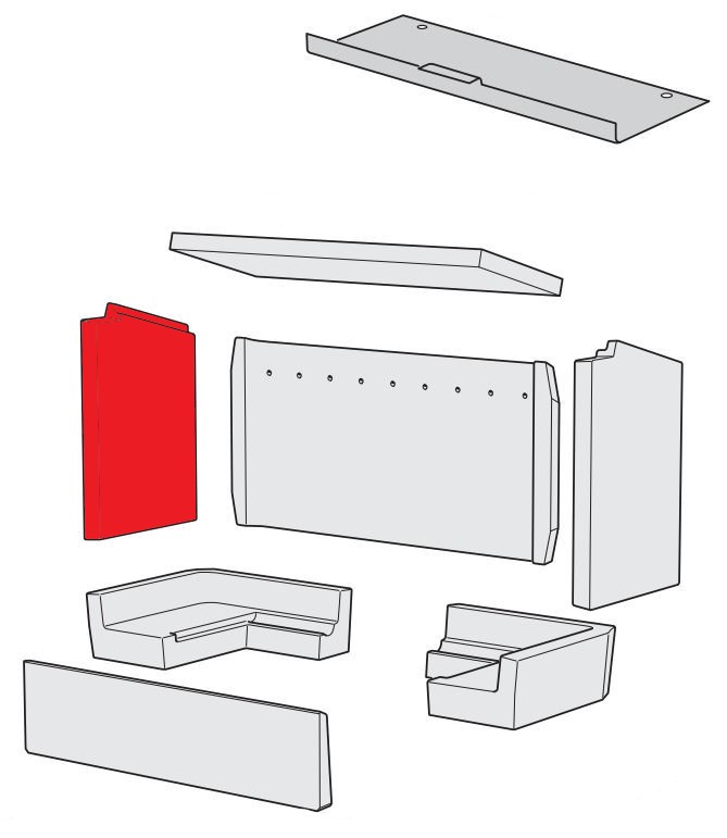 Contura i31 pierre latérale gauche