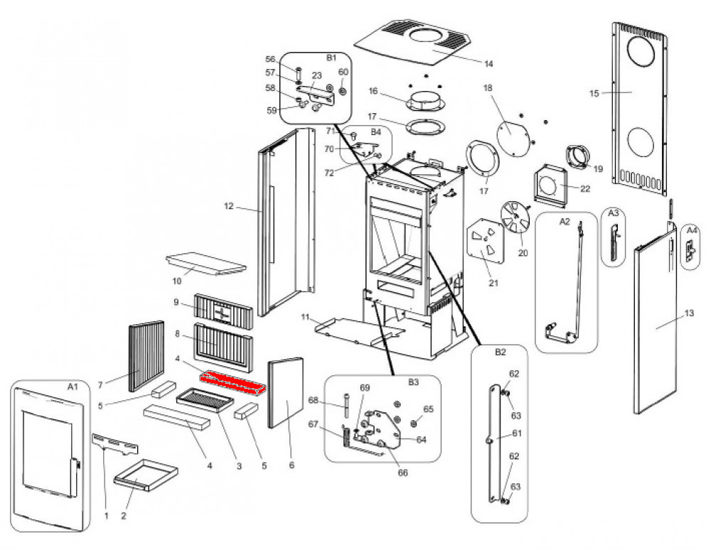 Haas-Sohn Rosenheim 297.15 pietra per fondo posteriore
