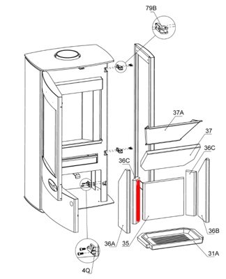 Königshütte Pavo Seitenstein links hinten Königshütte Pavo Seitenstein links hinten