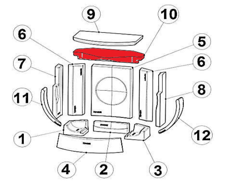 Austroflamm Clou compact Zugumlenkung unten Austroflamm Clou compact Zugumlenkung unten